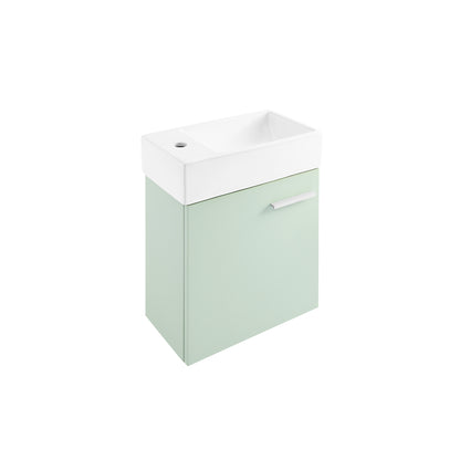 Swiss Madison, Colmer 18" Wall-Mounted Bathroom Vanity in Mint
