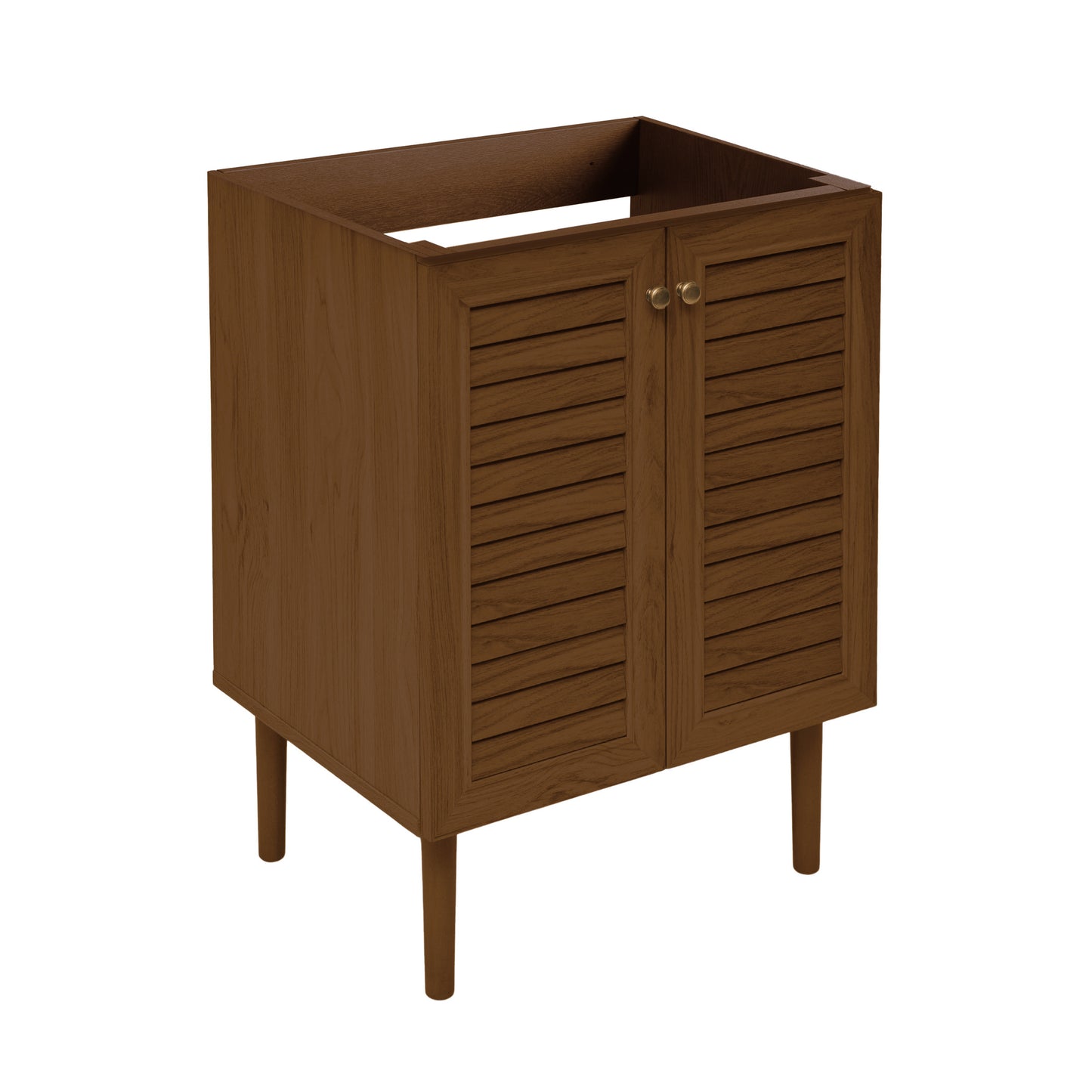 Swiss Madison, Bron 24" Freestanding Bathroom Vanity Cabinet without Top in Brown Oak