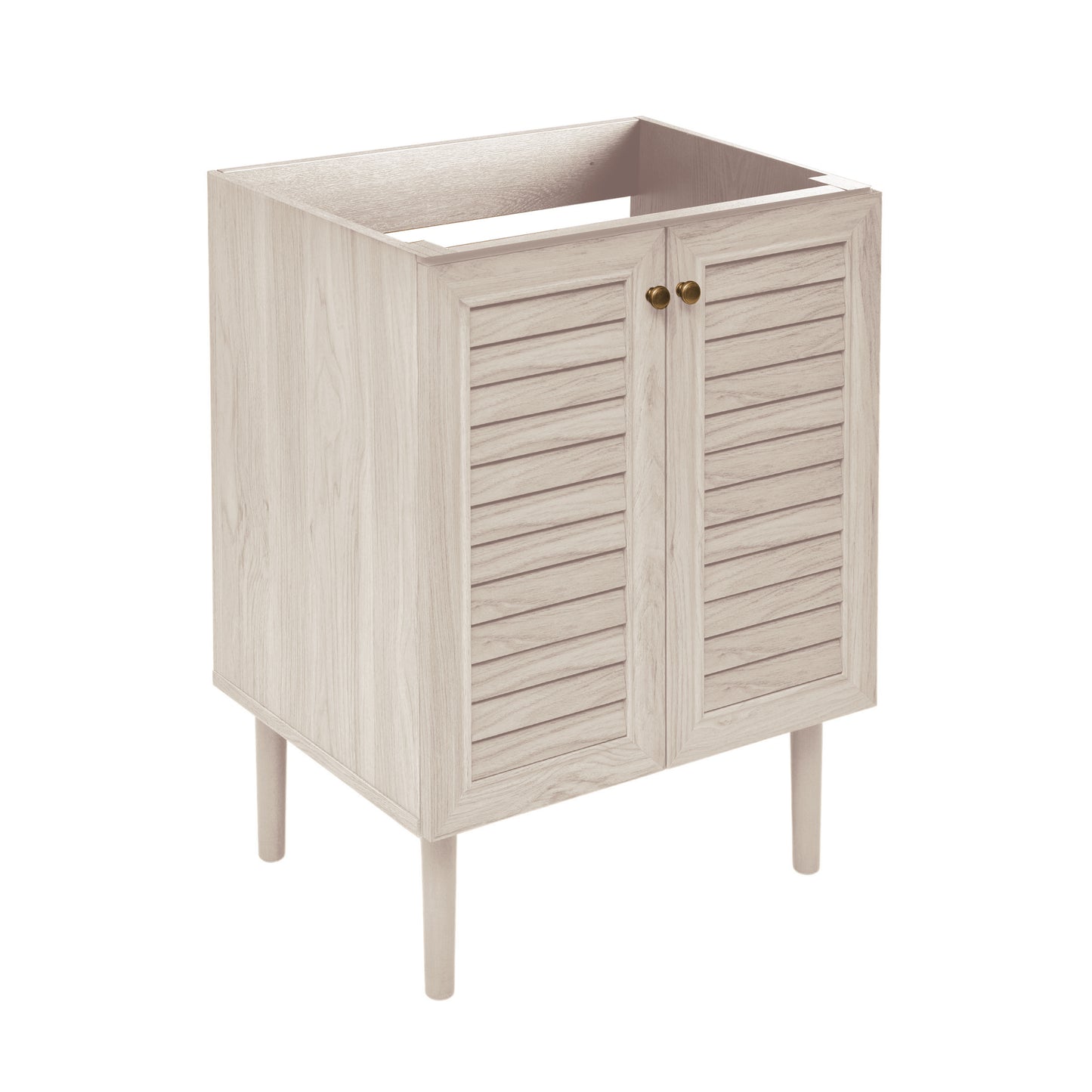 Swiss Madison, Bron 24" Freestanding Bathroom Vanity Cabinet without Top in White Oak