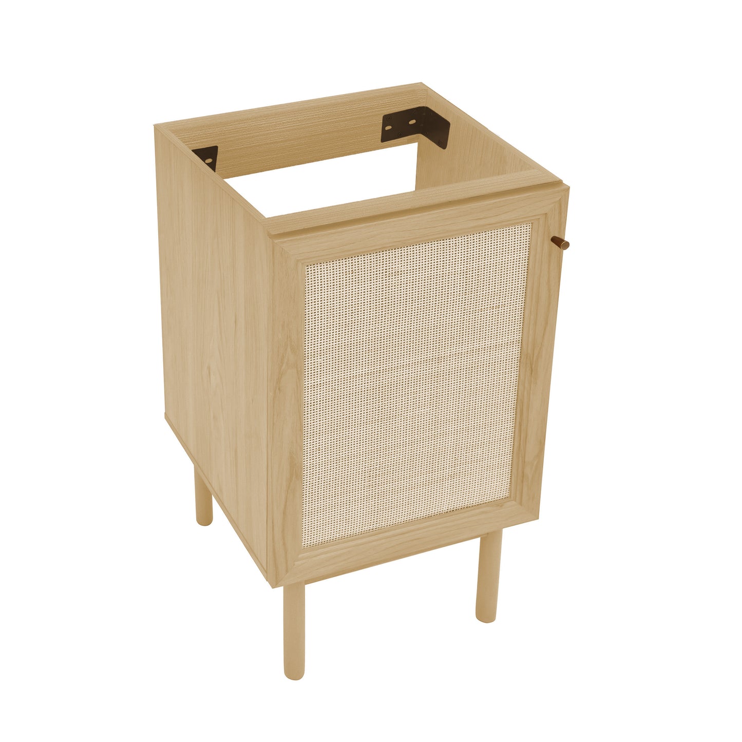 Swiss Madison, Classe 18" Freestanding Bathroom Vanity Cabinet without Top in Natural Oak