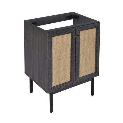 Swiss Madison, Classe 24" Bathroom Vanity in Black Cabinet Only