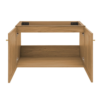 Swiss Madison, Classe 36" Wall-Mounted Bathroom Vanity in Oak-Cabinet Only