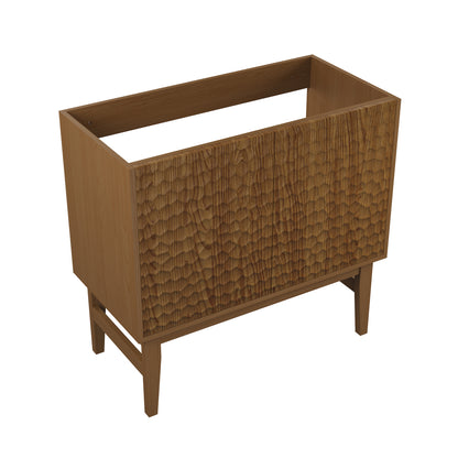 Swiss Madison Bosse 36-inch freestanding bathroom vanity in Brown Oak — view 3