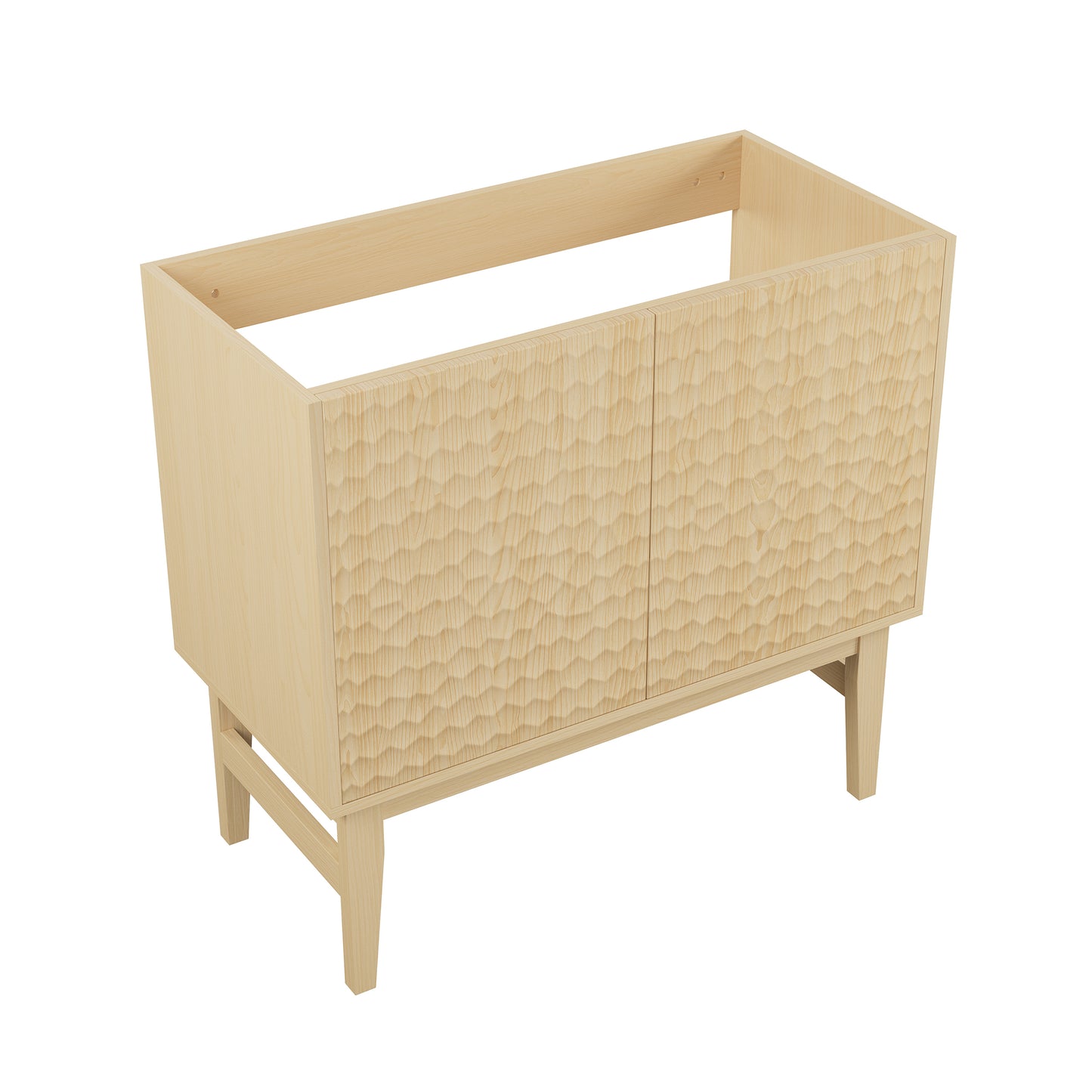 Swiss Madison, Bosse 36" Freestanding Bathroom Vanity Cabinet without Top in Natural Oak