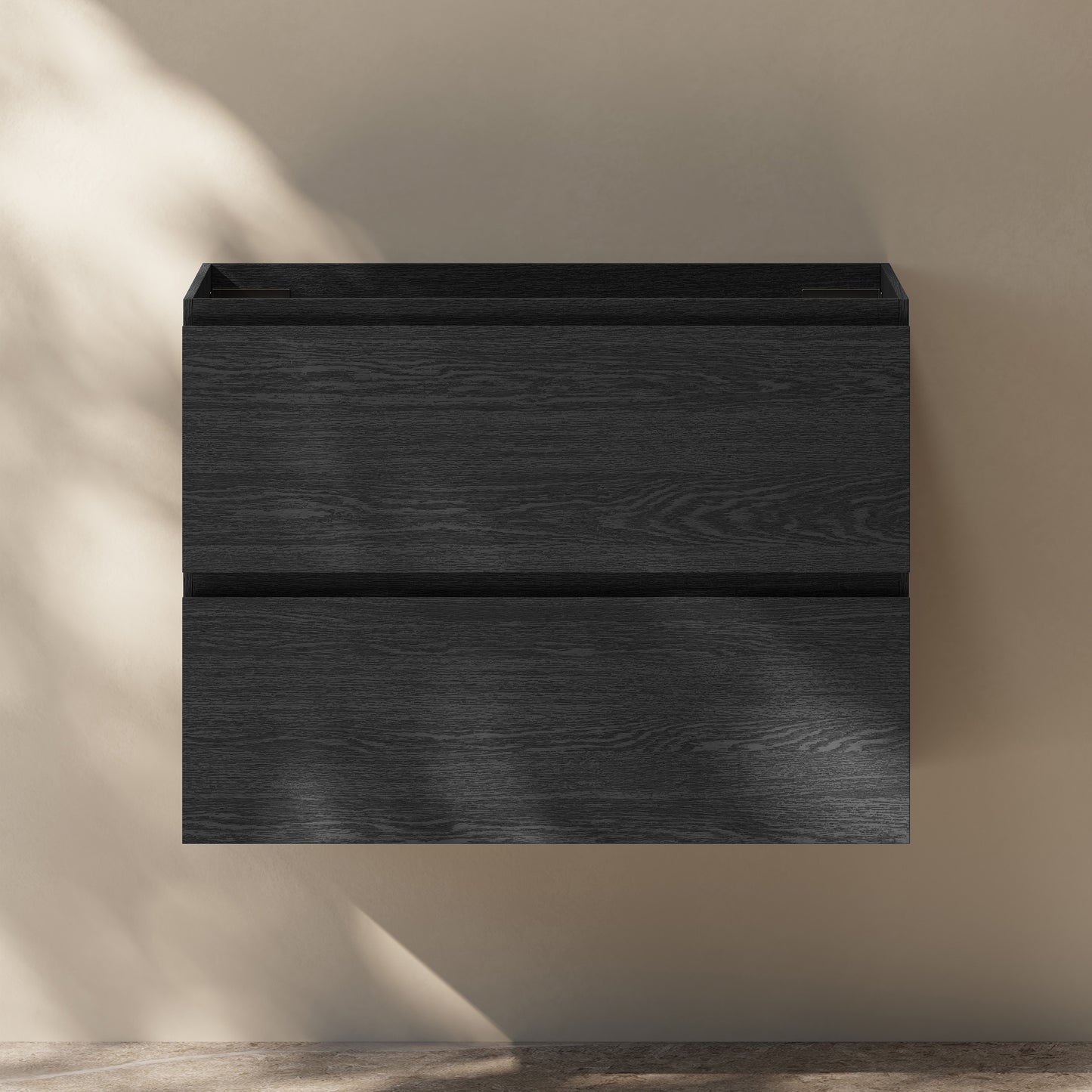 Swiss Madison, Liberte 30" Wall-Mounted Bathroom Vanity Cabinet without Top in Black Oak