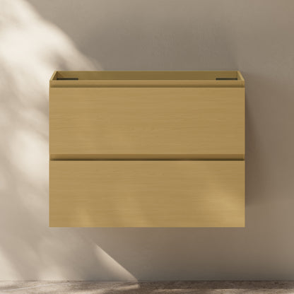 Swiss Madison Liberte 30-inch wall-mount bathroom vanity in Natural Oak — view 3