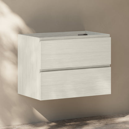 Swiss Madison, Liberte 30" Wall-Mounted Bathroom Vanity Cabinet without Top in White Oak