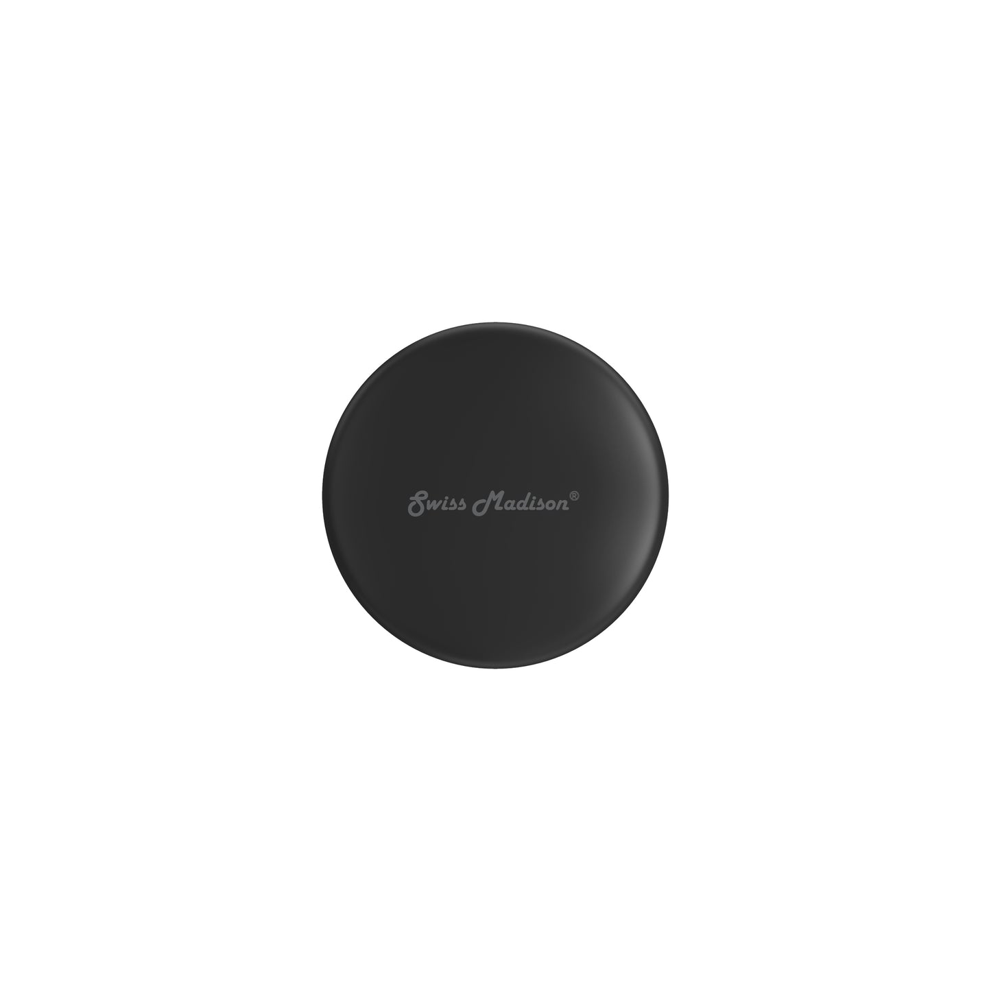 Swiss Madison, Ceramic Bathroom Sink Non-Overflow Pop Up Drain in Matte Black