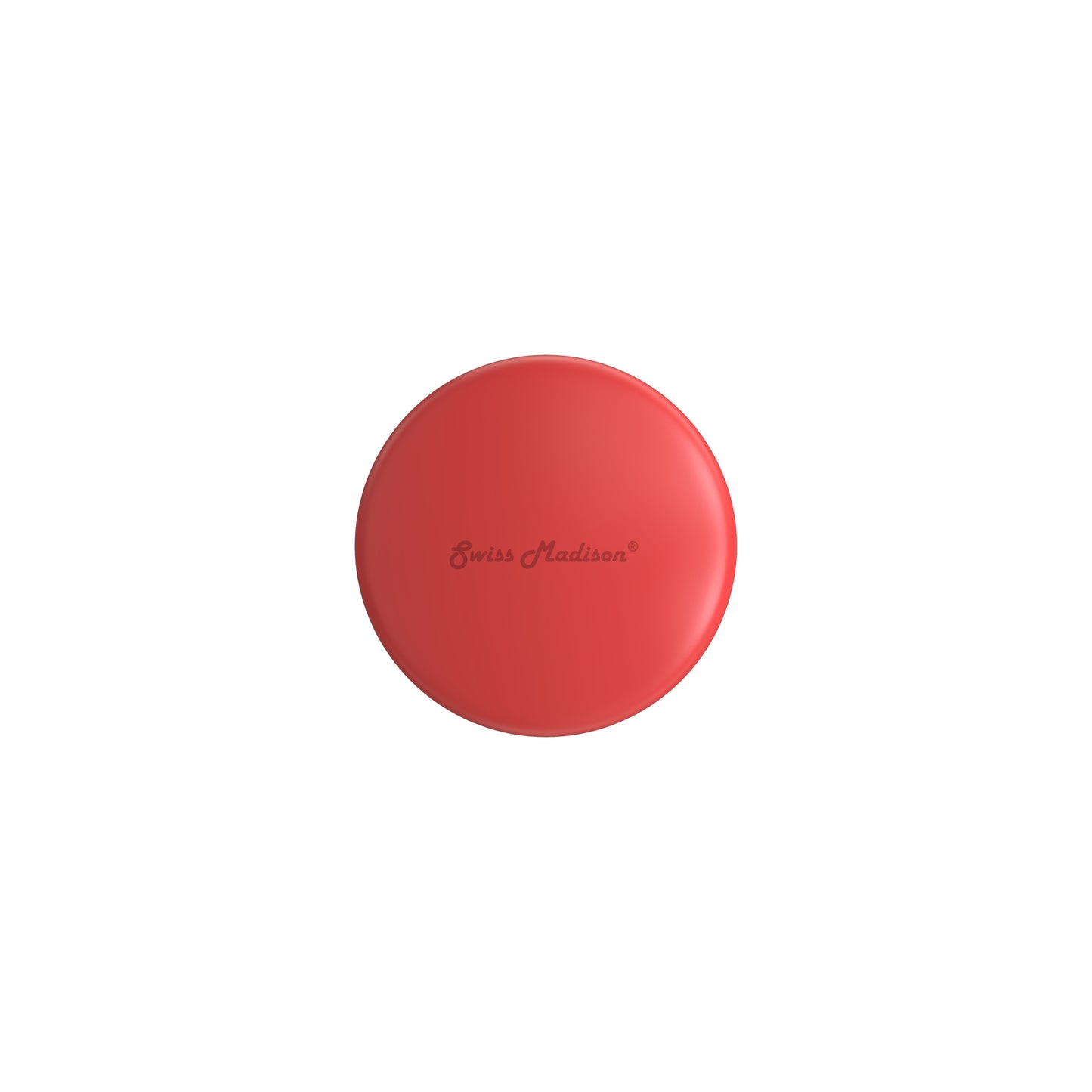 Swiss Madison Ceramic Bathroom Sink bathroom vanity in Matte Red — view 3