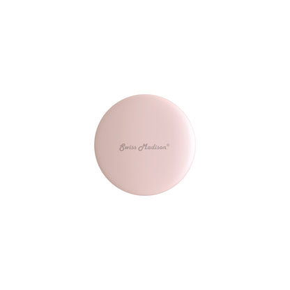 Swiss Madison Ceramic Bathroom Sink bathroom vanity in Matte Pink — view 3