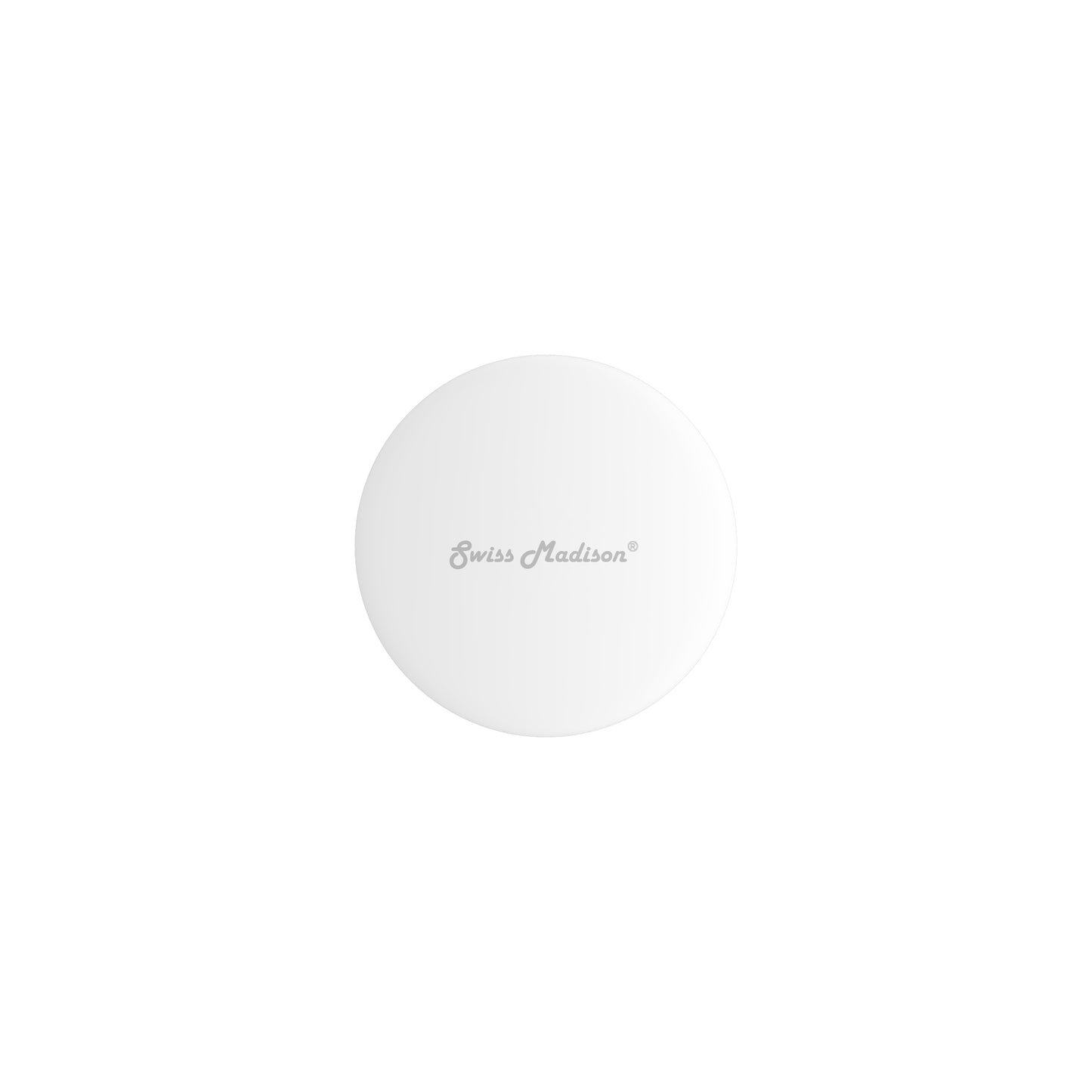 Swiss Madison, Ceramic Bathroom Sink Non-Overflow Pop Up Drain in Glossy White