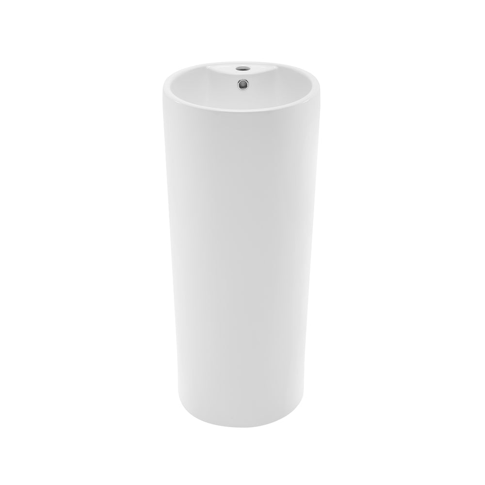 Swiss Madison, Monaco Circular Basin Pedestal sink