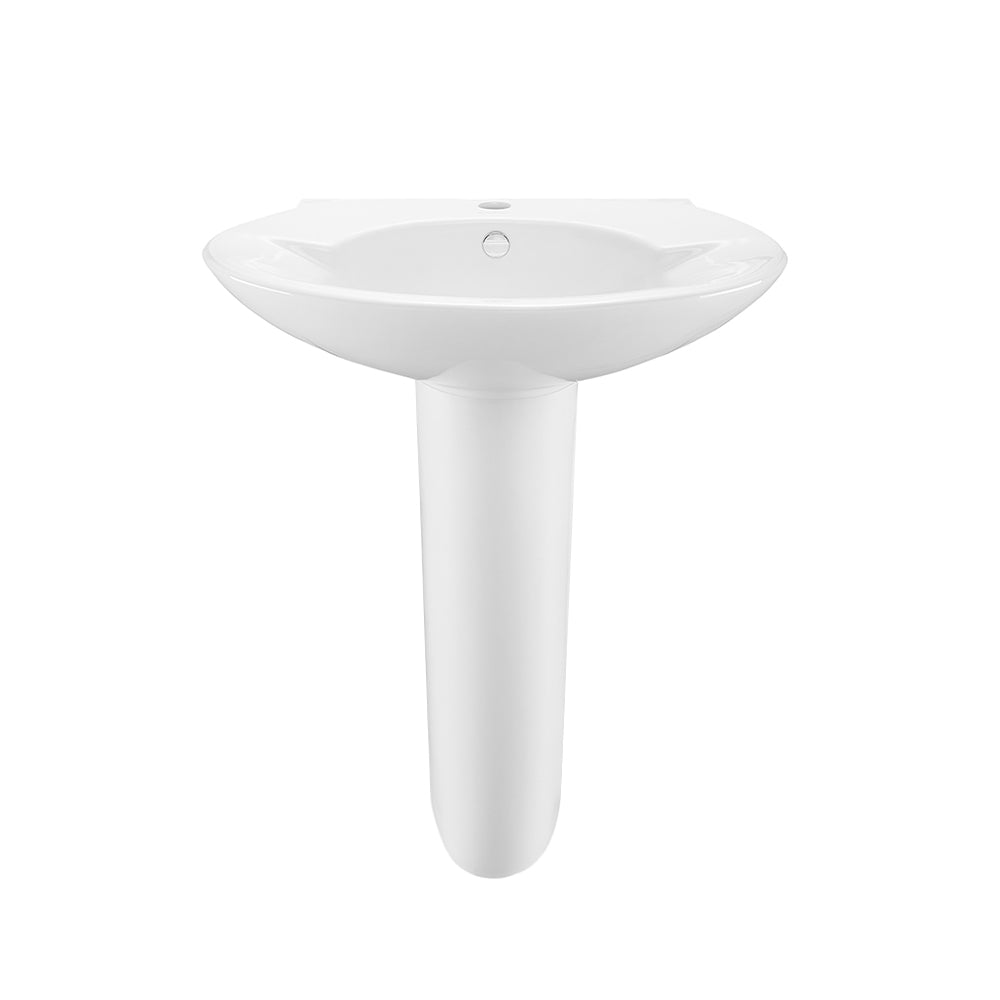 Swiss Madison, Plaisir Rounded Basin Pedestal Sink