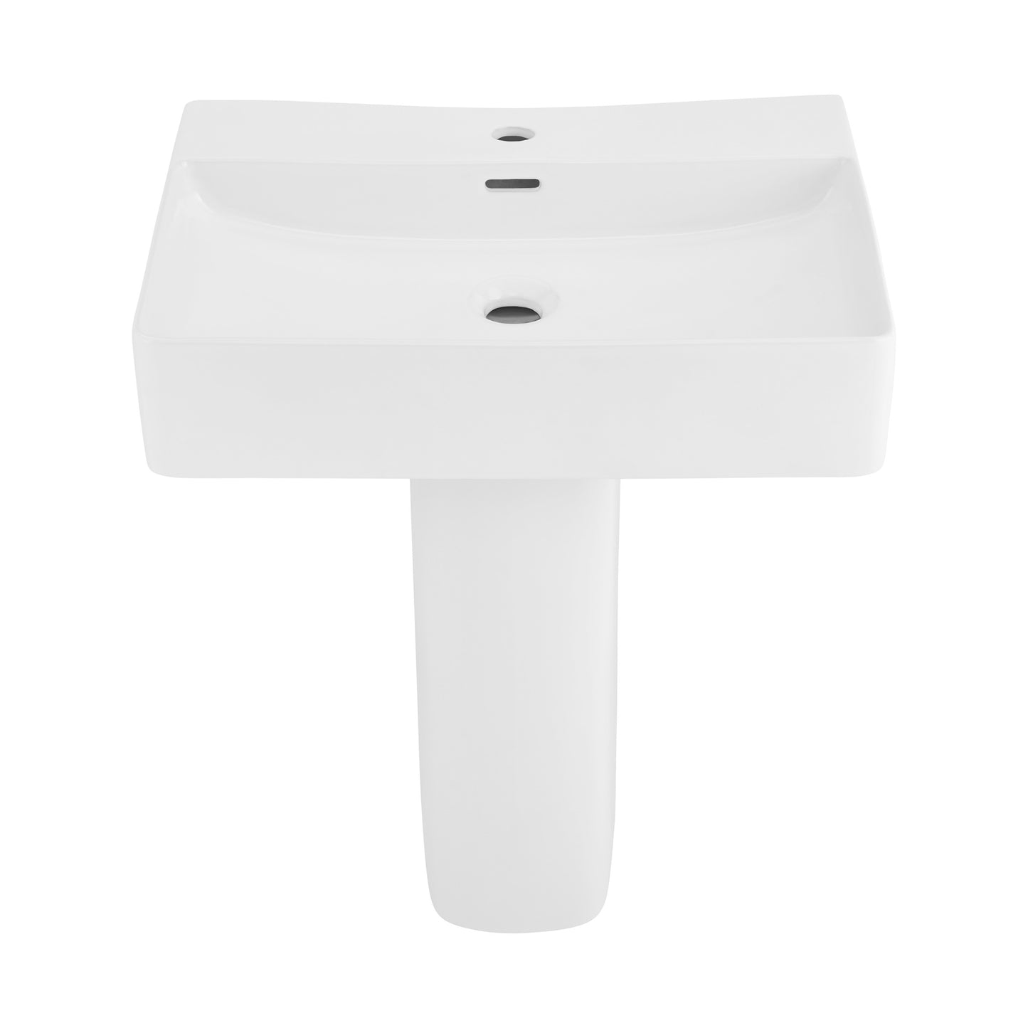 Swiss Madison, Concorde Square Two-Piece Pedestal Sink