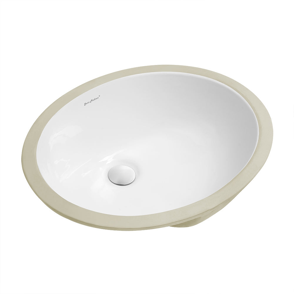 Swiss Madison, Monaco 18 Oval Under-Mount Bathroom Sink