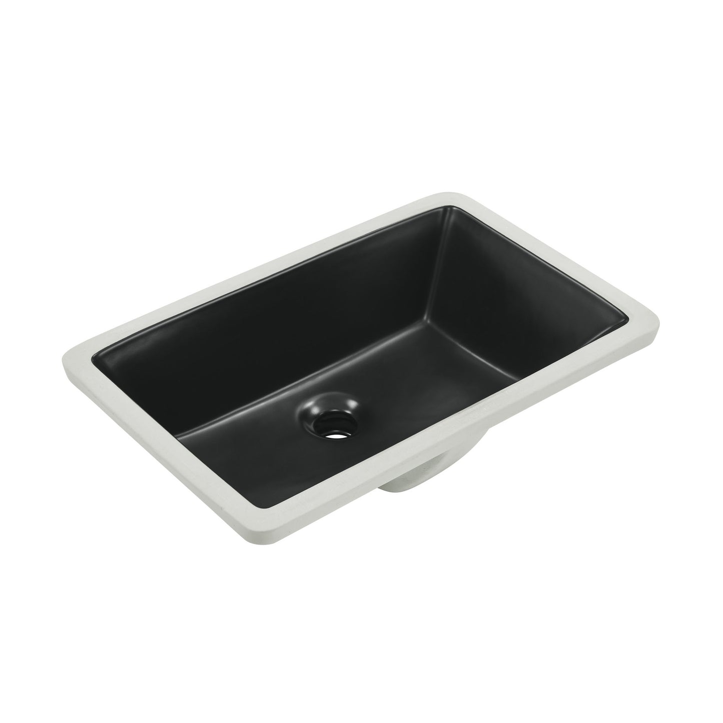 Swiss Madison, Voltaire 21" Rectangle Undermount Bathroom Sink in Matte Black