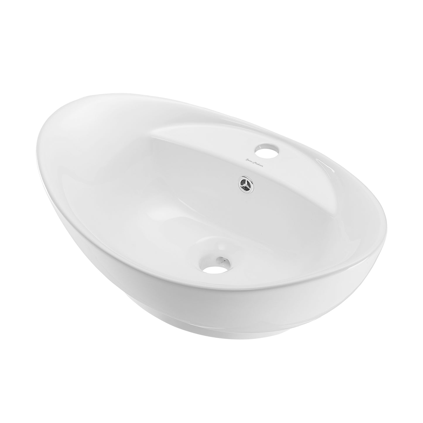 Swiss Madison, Ivy 23 Oval Ceramic Vessel Sink
