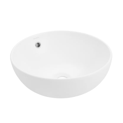Swiss Madison, Sublime Round Vessel Sink in Matte White
