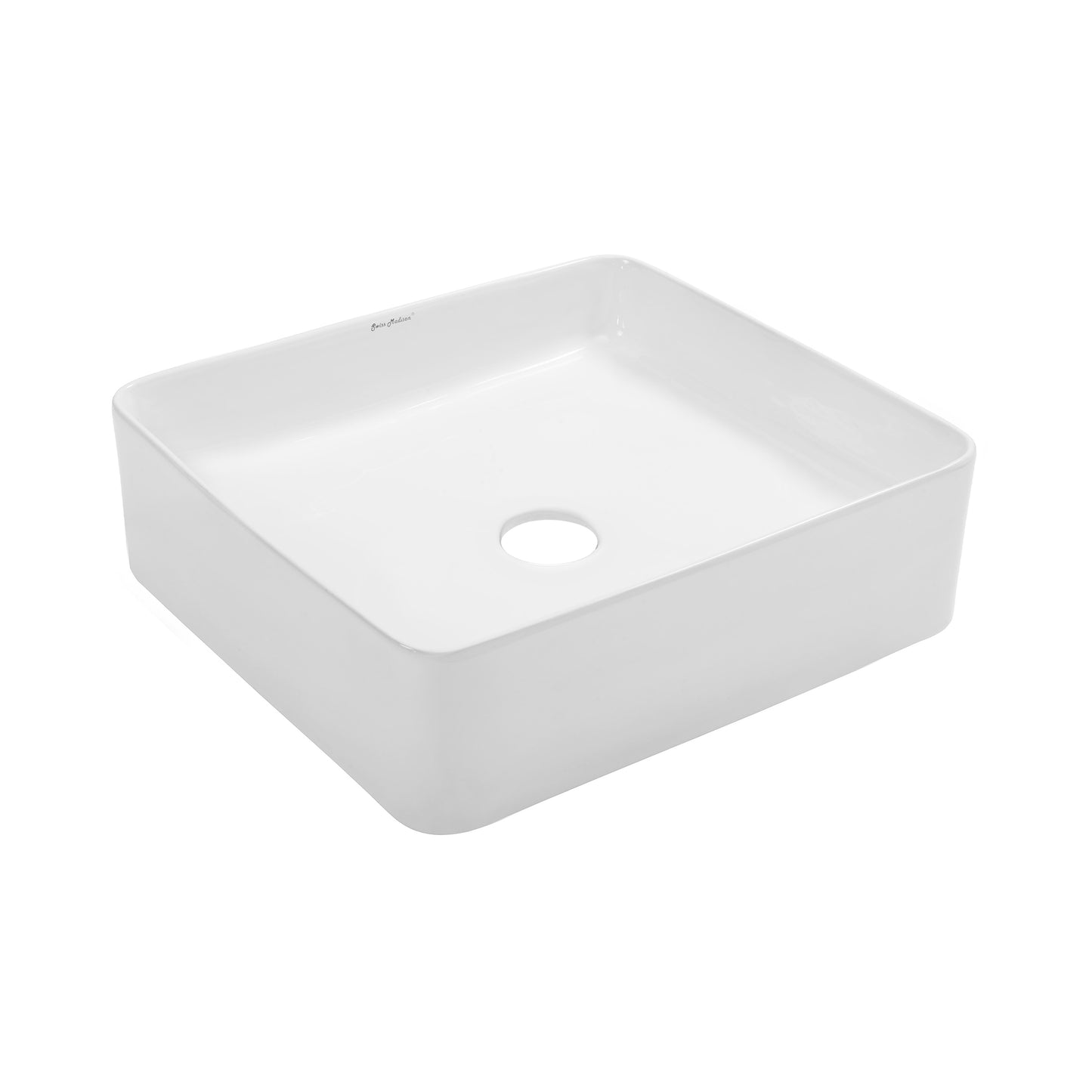 Swiss Madison, Concorde 15 Square Ceramic Vessel Sink