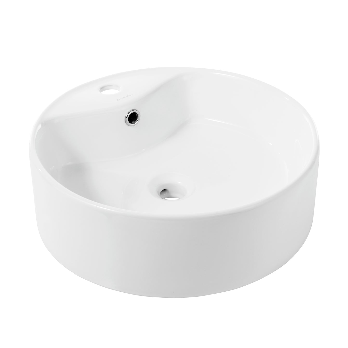 Swiss Madison, Monaco Round Vessel Sink with Faucet Mount