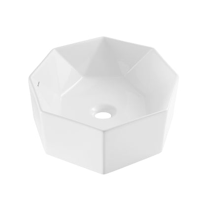 Swiss Madison Brusque Glossy White 19.25-inch vessel bathroom vanity — view 8