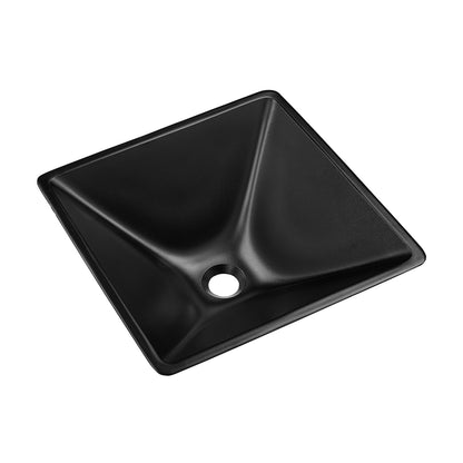 Swiss Madison, Claire 15.5" Glass Vessel Sink, Black
