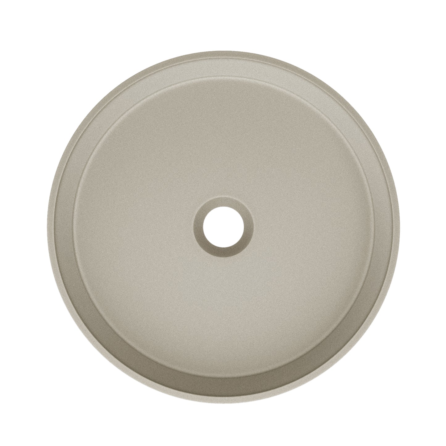Swiss Madison, Lisse 14.5" Concrete Round Vessel Sink in Matte Taupe