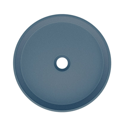 Swiss Madison, Lisse 14.5" Concrete Round Vessel Sink in Matte Royal Blue