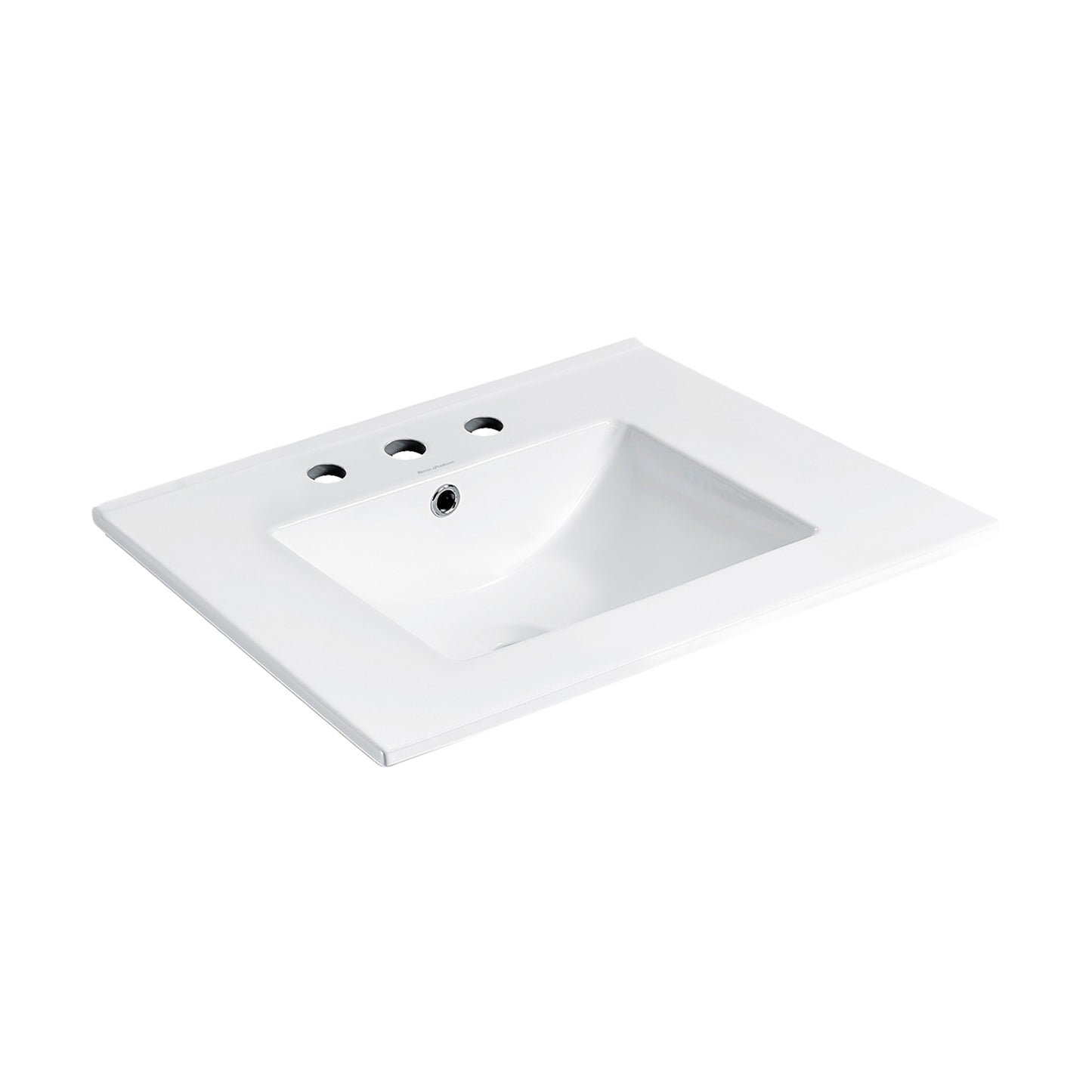 Swiss Madison, 24" Ceramic Vanity Top with 8" Widespread Faucet Holes