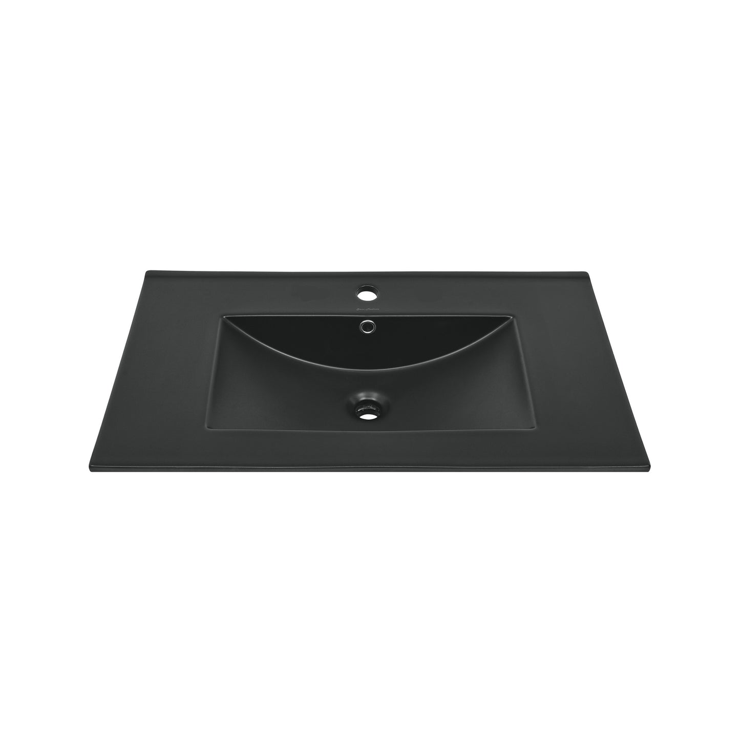 Swiss Madison, 30" Vanity Top Bathroom Sink in Matte Black