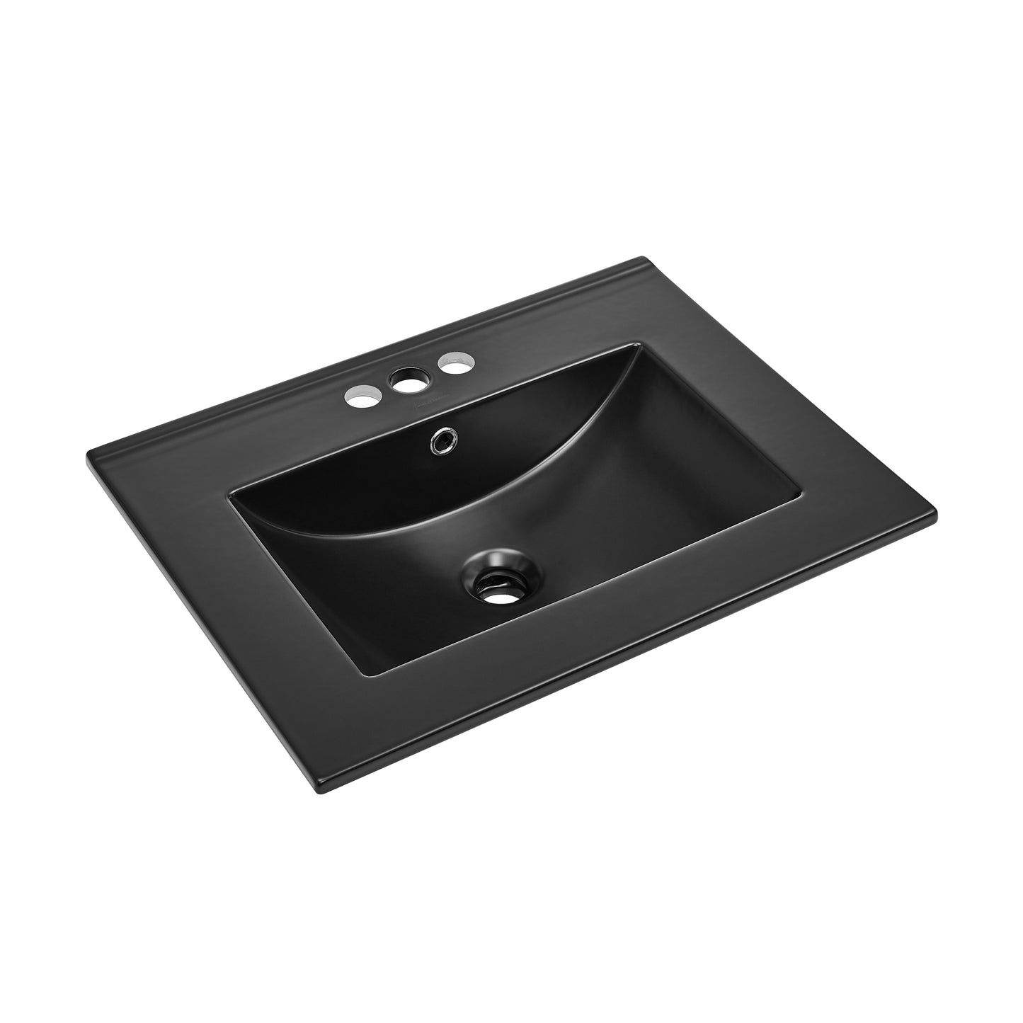 Swiss Madison, 24" 3-Hole Centerset Vanity Sink Top in Matte Black