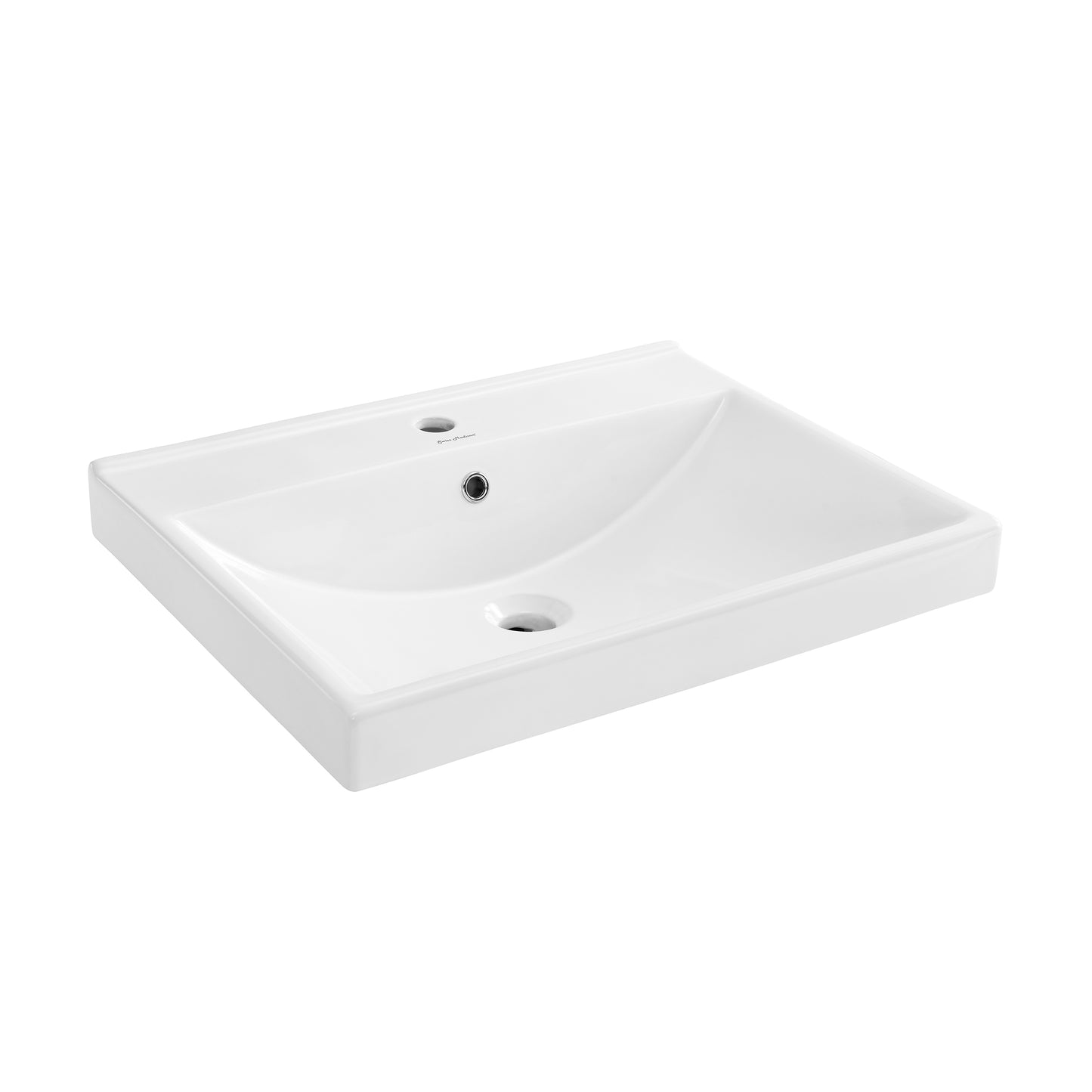 Swiss Madison, Carre 24" Vanity Top Bathroom Sink Single Hole