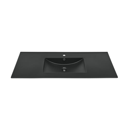 Swiss Madison, 48" Vanity Sink Top in Matte Black
