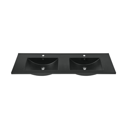 Swiss Madison, 60 inch Vanity Top Bathroom Sink in Matte Black