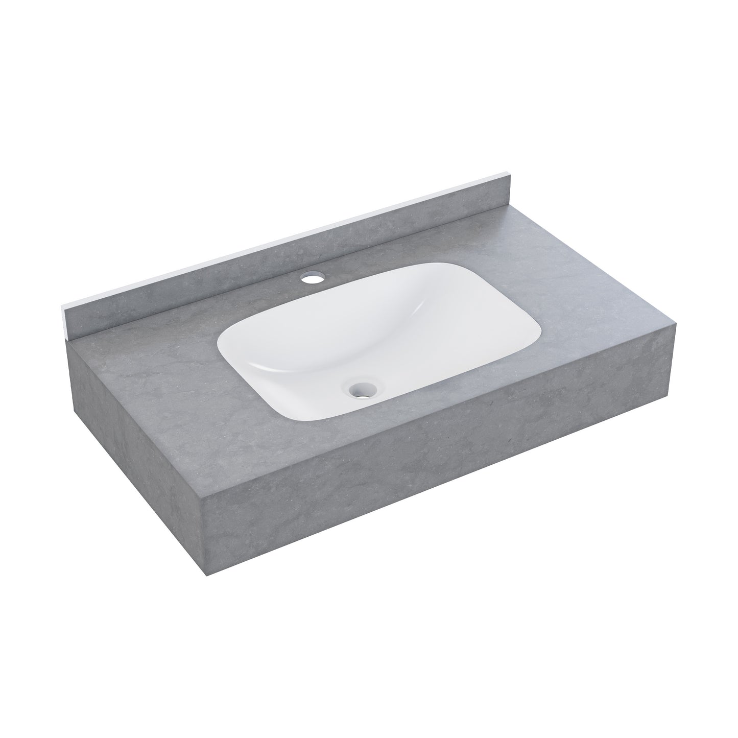 Swiss Madison, Avancer 36'' Wall Mount Sink In Charcoal Grey