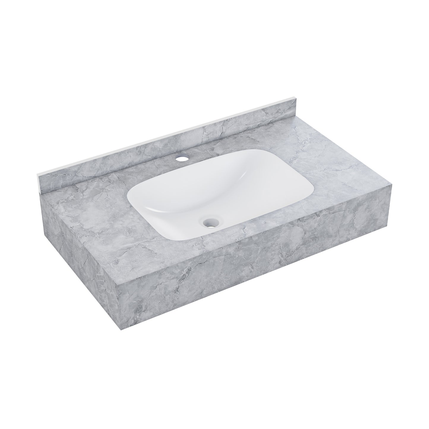 Swiss Madison Avancer 36-inch wall-mount bathroom vanity in Storm Grey — view 7