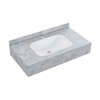 Swiss Madison Avancer 36-inch wall-mount bathroom vanity in Storm Grey — view 7