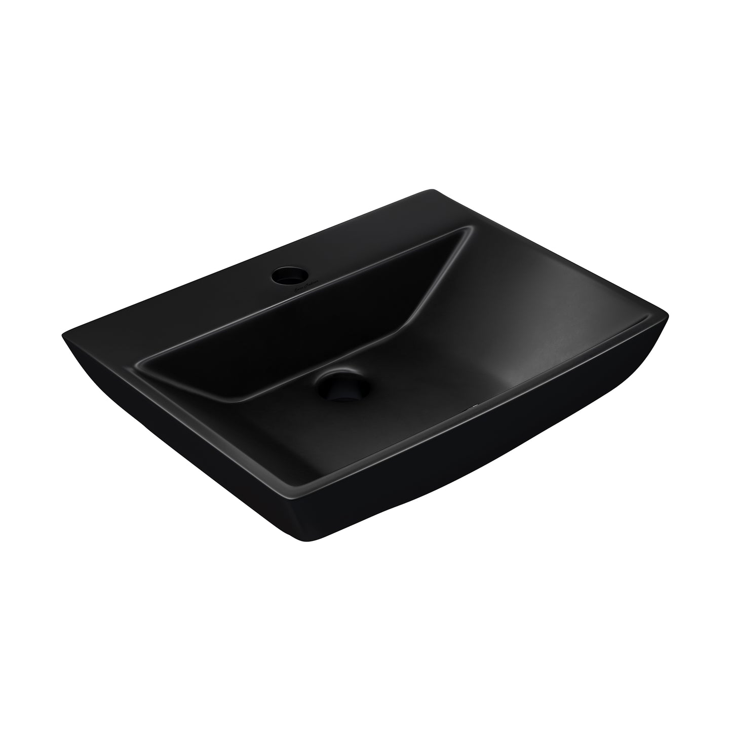 Swiss Madison, Sublime 18" Ceramic Wall Hung Sink in Matte Black