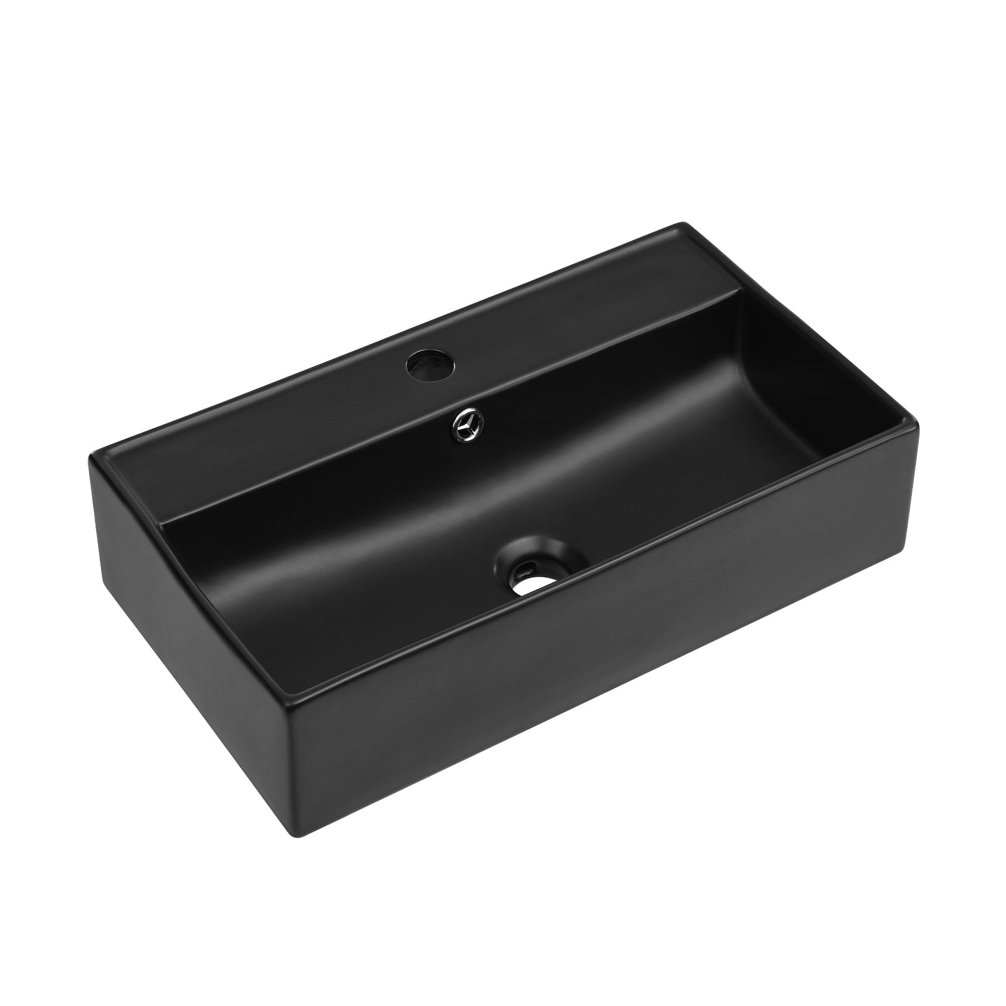 Swiss Madison, Claire 22" Rectangle Wall-Mount Bathroom Sink in Matte Black