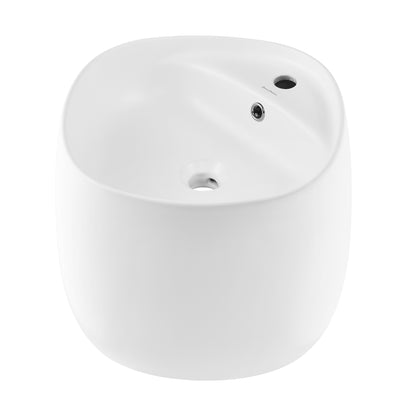 Swiss Madison, Ivy Wall-Mount Sink in Matte White