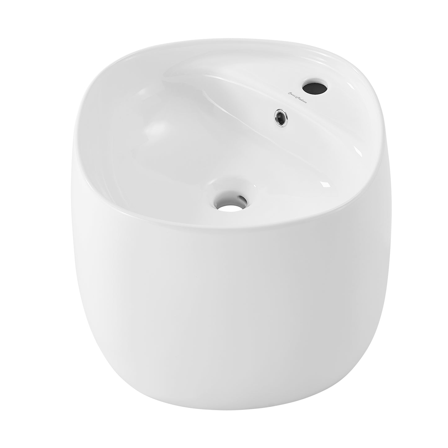 Swiss Madison, Ivy 18 in. Ceramic Glossy White Wall Mount Sink