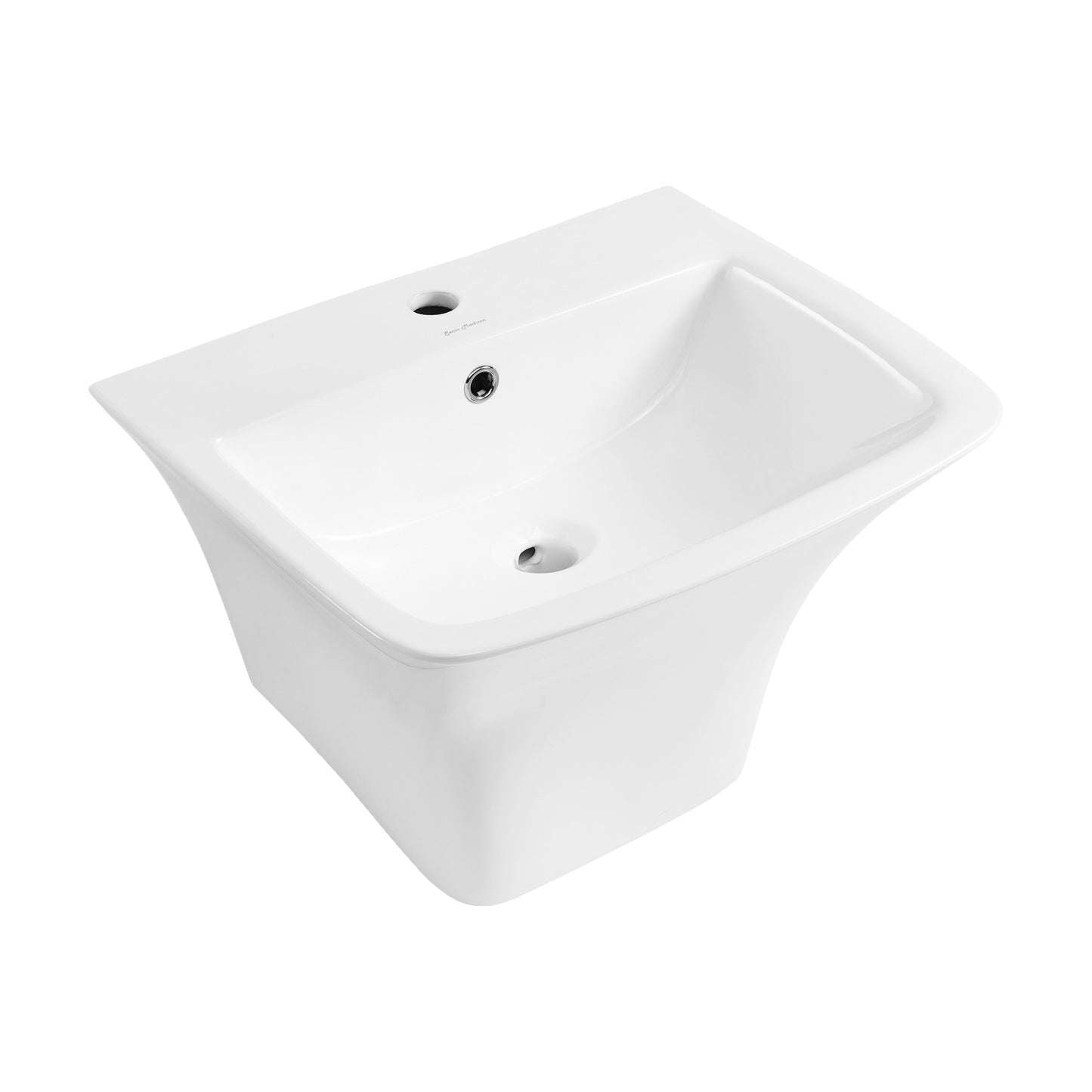 Swiss Madison, Carre 21" Wall-Mount Bathroom Sink