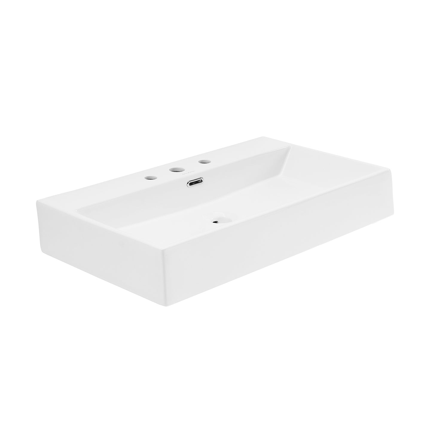 Swiss Madison, Claire 30" Rectangle Wall-Mount Bathroom Sink with 8" Widespread Holes