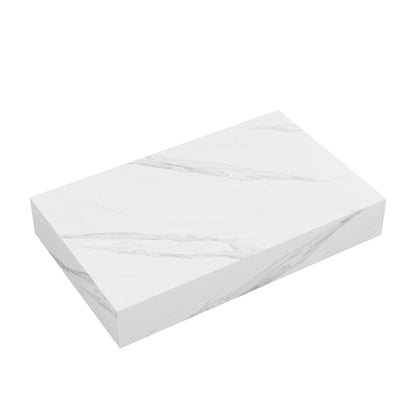Swiss Madison, Monaco 36" Floating Bathroom Shelf in White Marble (SM-VS252)