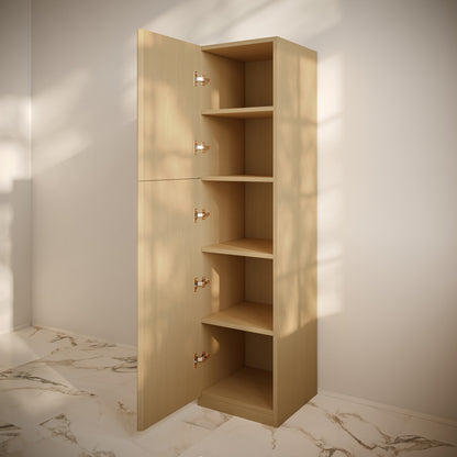 Swiss Madison, St. Tropez 15 x 15 x 60 Freestanding Linen Cabinet in Natural Oak