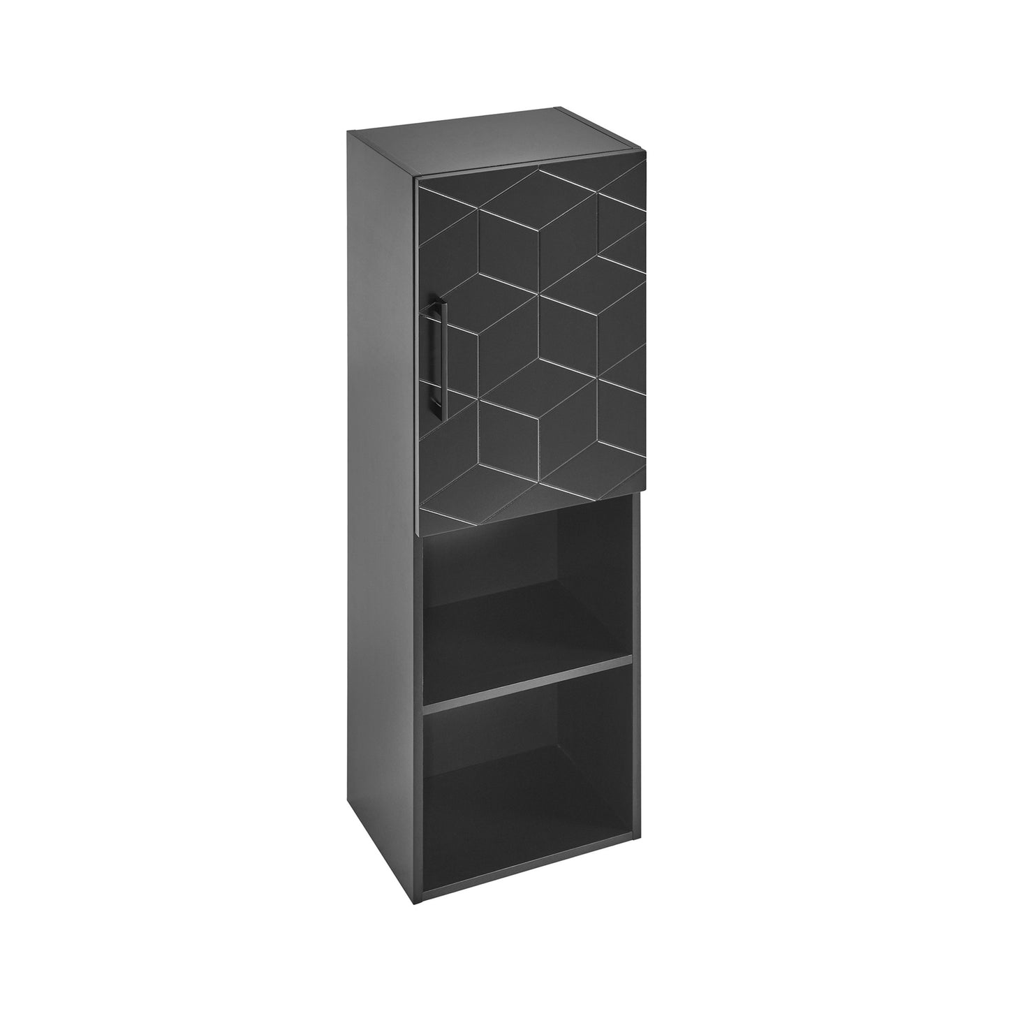 Swiss Madison, Annecy 15" W x 46" H x 12" D  Linen Cabinet in Phantom Black