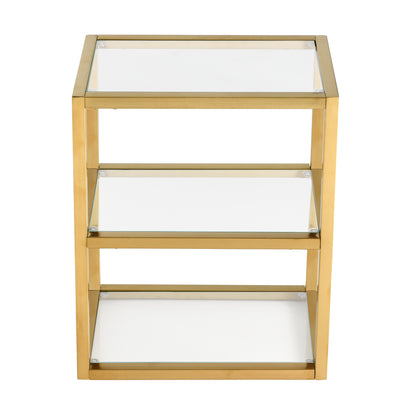 Swiss Madison, Pierre 16"x20"x10" Wall-Mounted Linen Cabinet in Brushed Gold