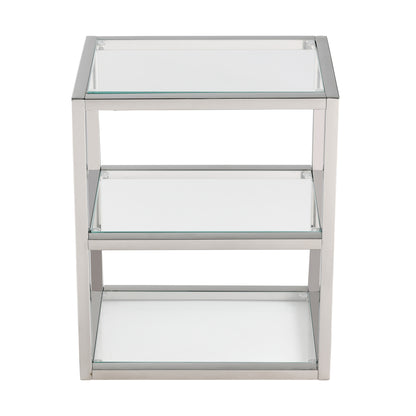 Swiss Madison, Pierre 16"x20"x10" Wall-Mounted Linen Cabinet in Chrome