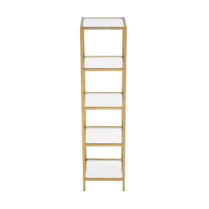 Swiss Madison, Pierre 16"x65"x14" Freestanding Linen Cabinet in Brushed Gold