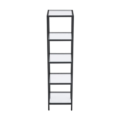 Swiss Madison, Pierre 16"x65"x14" Freestanding Linen Cabinet in Matte Black